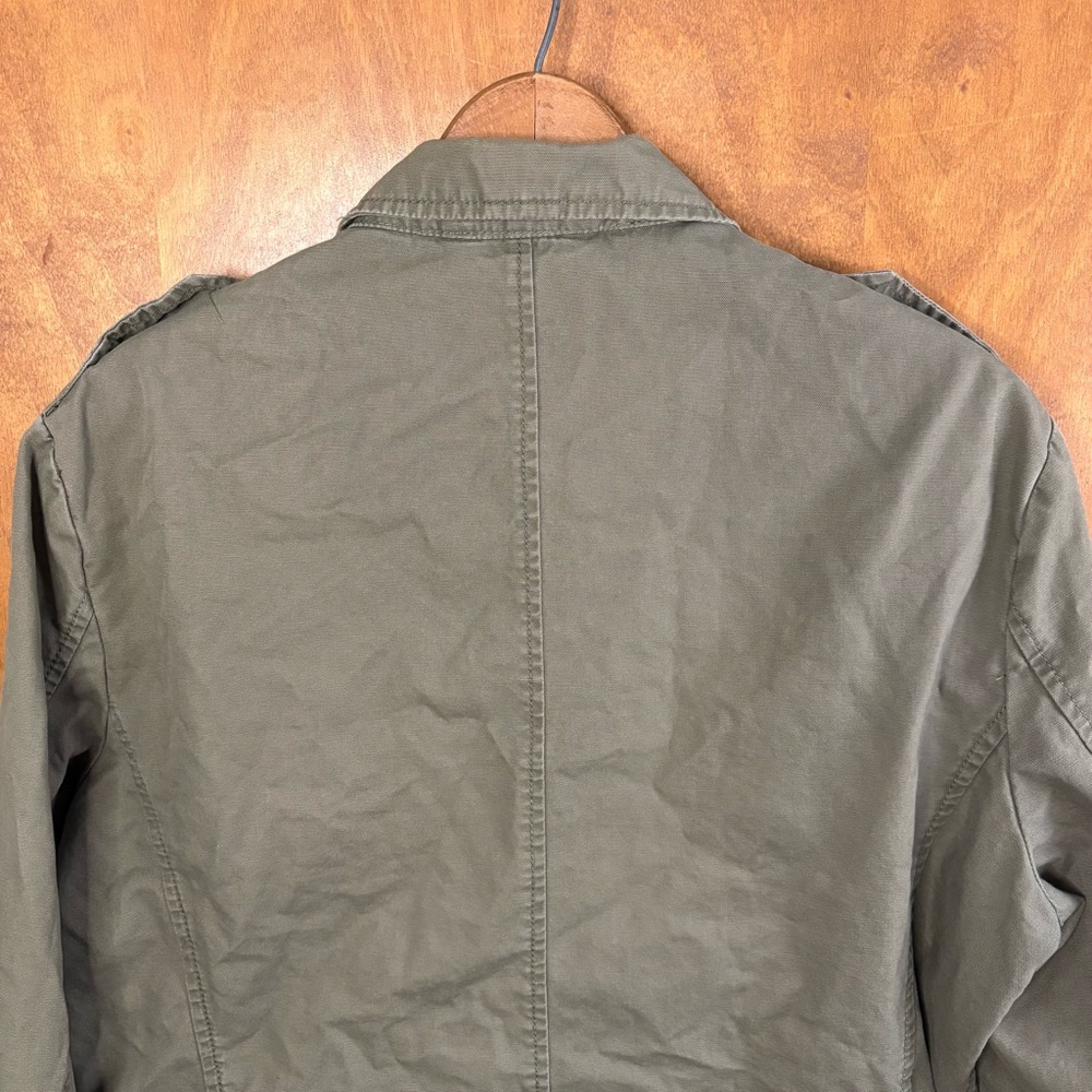 American Eagle Men's Vintage Olive Green Field Jacket Army Military Y2K Chore - Picture 10 of 14